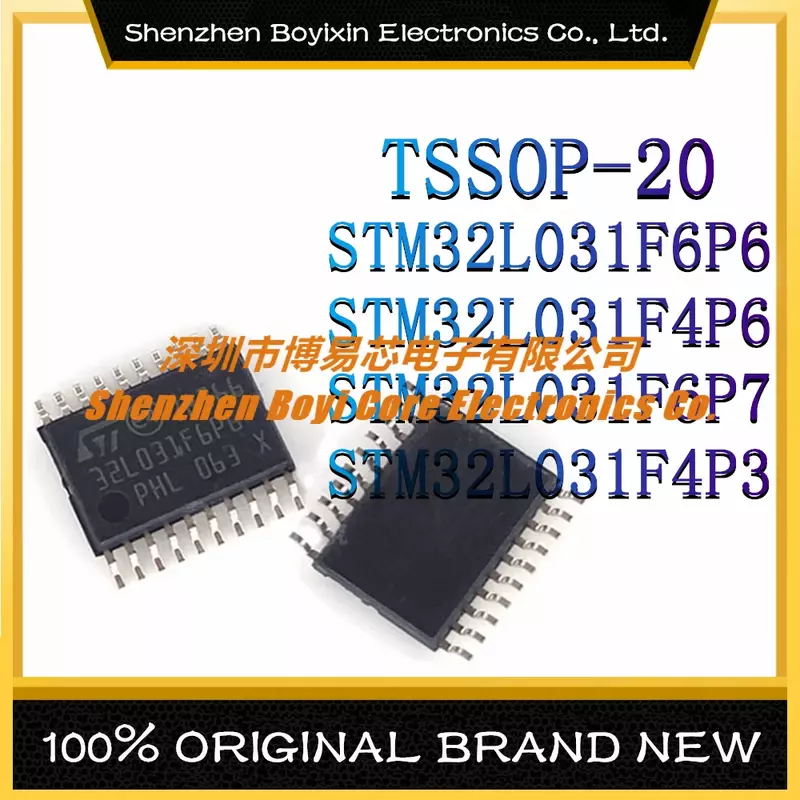STM32L031F6P6 STM32L031F4P6 STM32L031F4P3 STM32L031F4P3 Paket: Chip IC TSSOP-20 Mikrokontroler (MCU/MPU/SOC)