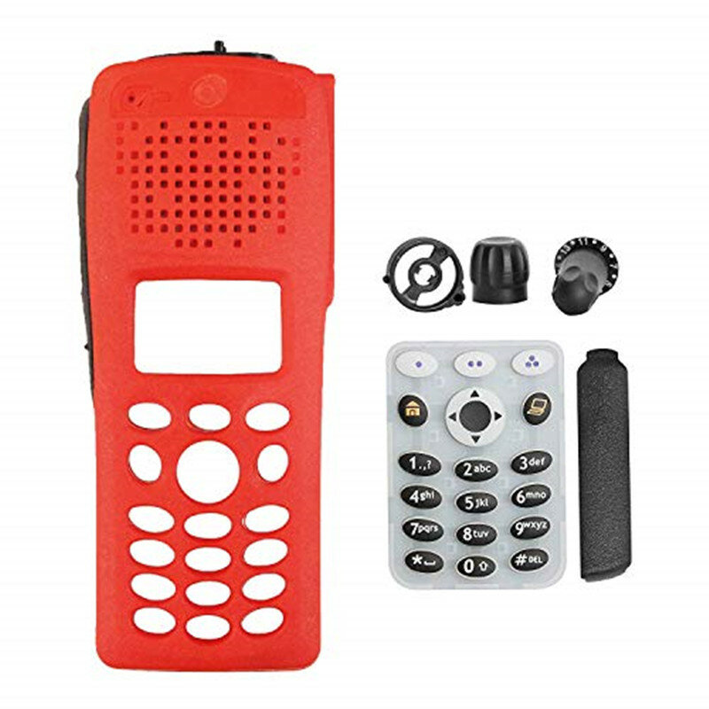Rode Volledige Toetsenbord Behuizing Case Kit Voor XTS2500 XTS2500I M3 Model 3 Draagbare Radio