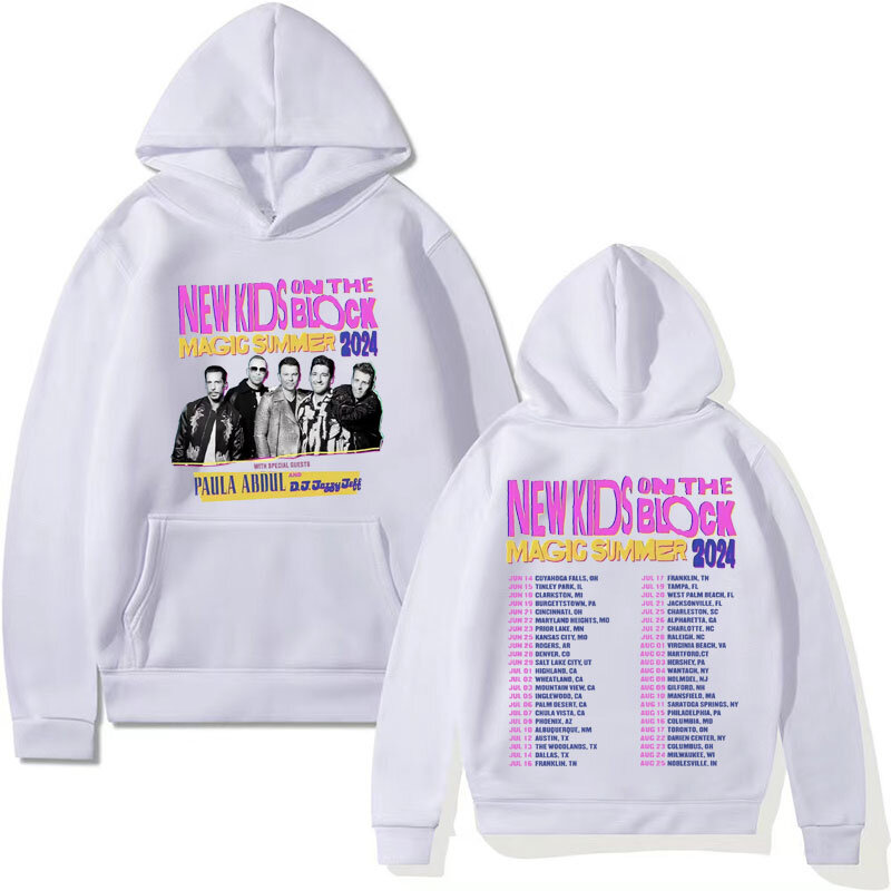 Hoodie anak-anak di The Block The Magic, Sweatshirt bertudung gaya Rock Hip Hop Punk 90s Vintage untuk pria dan wanita Musim Panas 2024