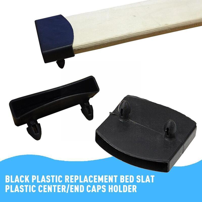 1Pcs Zwart Duurzaam Plastic Vierkante Vervanging Sofa Rubber Slat Houders Caps End Inner Centre Bed Mouw G6A3