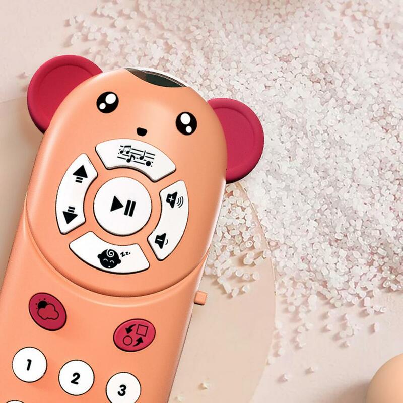 Mainan bahan plastik kualitas tinggi hadiah simulasi mainan ponsel musik bayi ramah lingkungan aman untuk anak laki-laki perempuan mudah digenggam untuk bayi