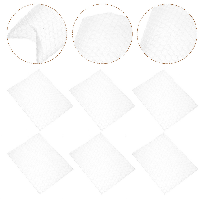 Bolsas de plástico transparente de doble pared para negocios pequeños, 100 piezas, espuma, Pe, portátil