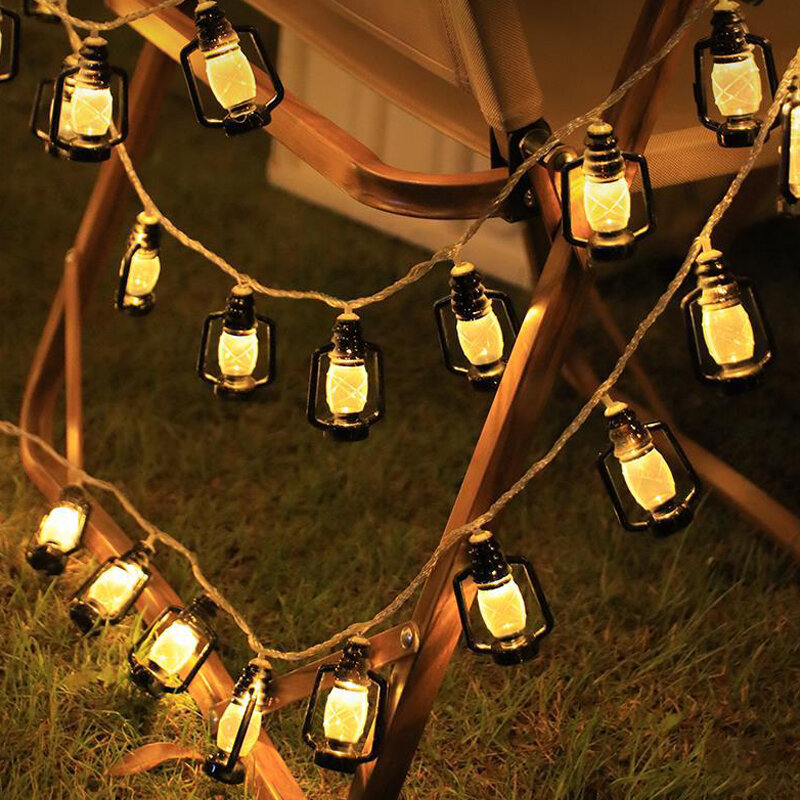 LED 태양열 램프 스트링 등유 병 레트로 조명 스트링 크리스마스 장식 램프, 정원 분위기 조명, 야외 캠핑 조명