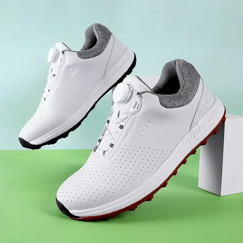 Zapatos de Golf de lujo para hombre, zapatillas de Golf sin púas, Calzado cómodo para golfistas