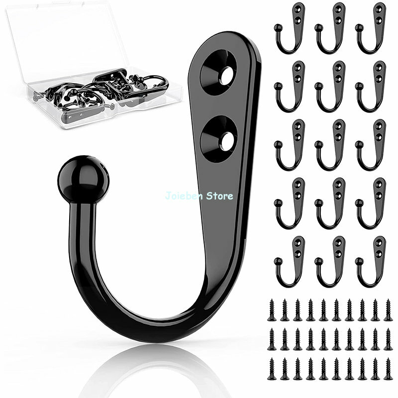 Retro Wall Hooks Hangers Door Wall Mounted Coat Hooks with Screws Suction Heavy Load Rack for Kitchen Bathroom Accessories