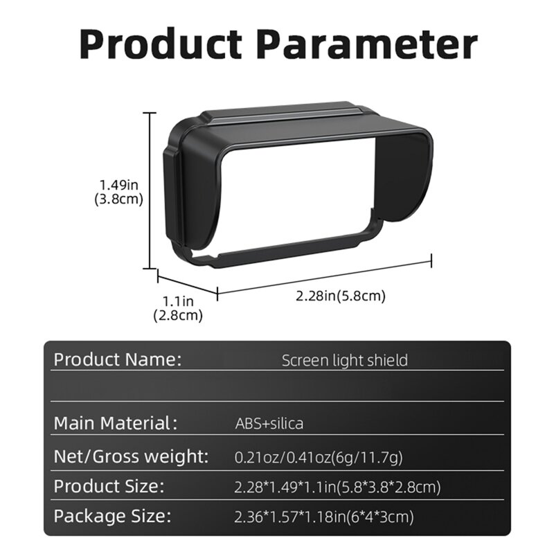 Солнцезащитный козырек высокого качества, солнцезащитный козырек для DJI Osmo Pocket 3, карманные аксессуары для камеры