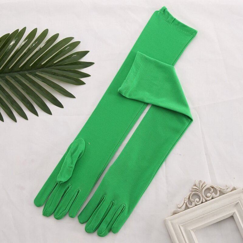2022 Модные Длинные Простые перчатки для выступлений для мужчин и женщин, длинные дизайнерские перчатки для официанток, белые церемониальные варежки для вождения
