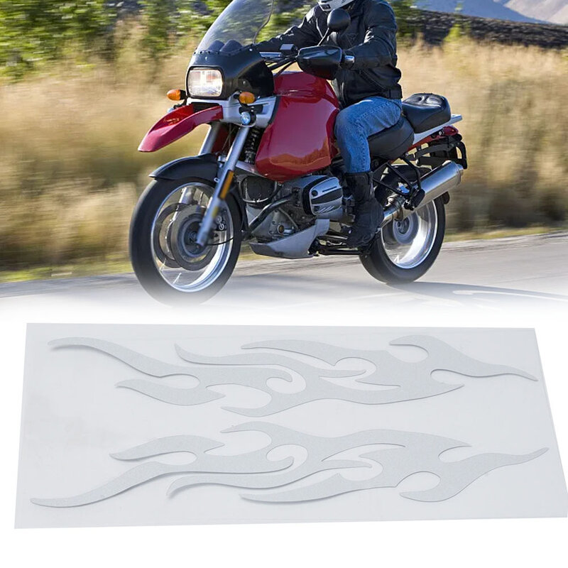Fende-calcomanía de vinilo con diseño de llama Para motocicleta y coche, pegatina impermeable Para tanque de Gas, Accesorios Para Motos