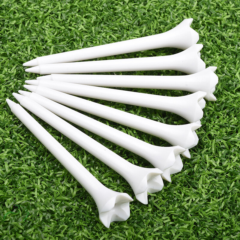 10 pz 70mm 83mm lunghezza professionale Tee plastica Golf Tees 4 artiglio durevole plastica Golf Tees accessori da Golf per golfisti