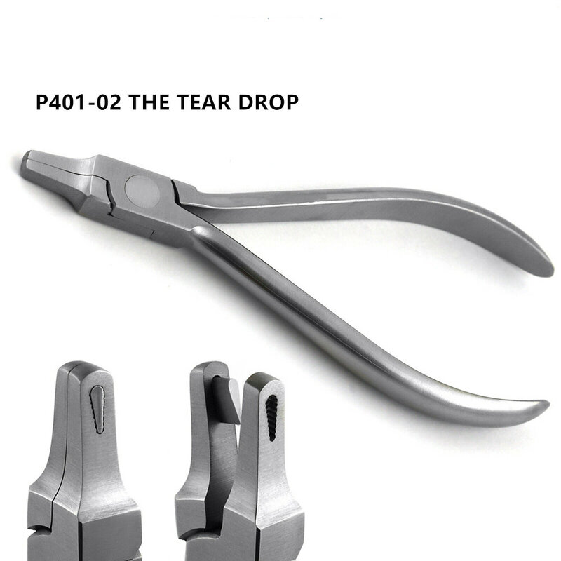 Alicates de alineación transparente para ortodoncia Dental, herramienta de dentista invisible Vertical, con agujero de perforación, Forcep de formación térmica, nivel de gota de lágrima, 4 tamaños