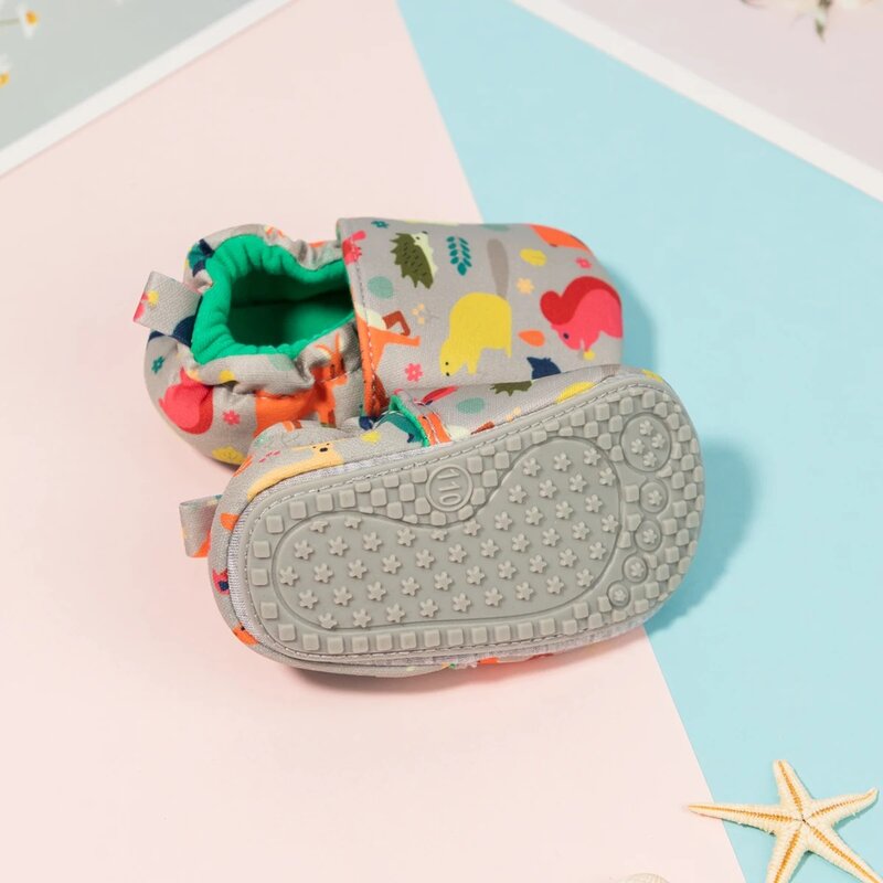 Autumn Winter Newborn Baby Pure Cotton Shoes Toddler Knitted Shoes Warm Soft Sole Plush First Walker Shoes 0-18 Months
