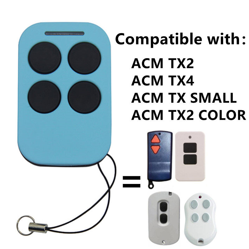 1 Chiếc ACM TX2 / TX4 / TX Nhỏ/TX2 Màu Điều Khiển Từ Xa 433.92MHz Để Xe Mở Cửa Cổng key Fob
