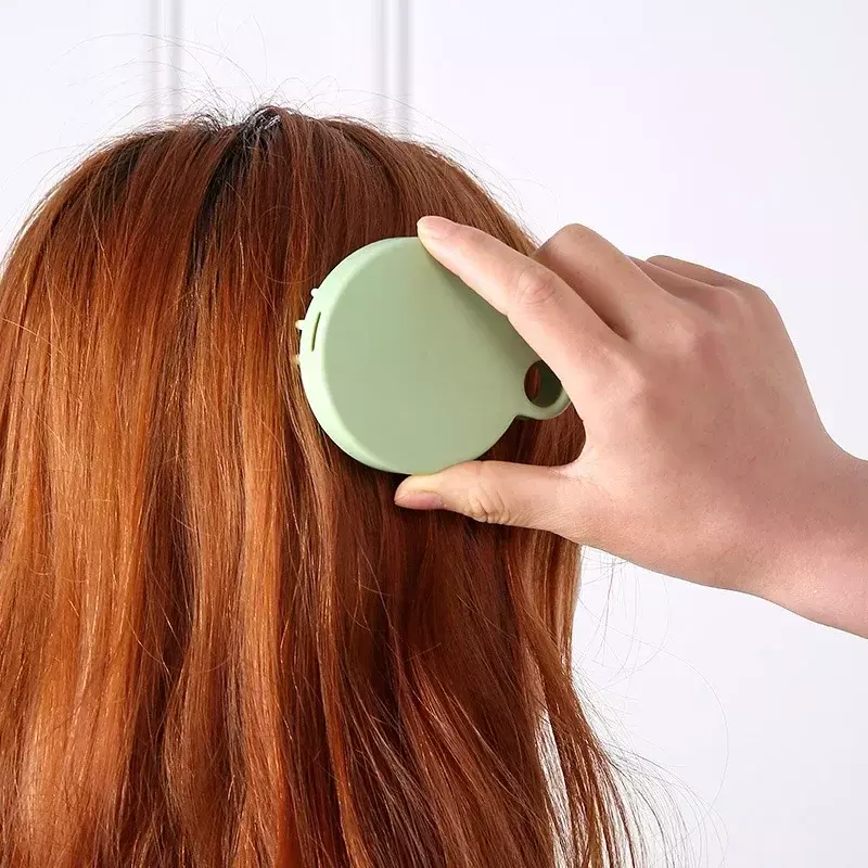 Shampoo in Silicone pettine per massaggio rimozione della forfora per uso domestico spazzole per capelli spazzole per doccia da bagno strumento per parrucchieri da salone