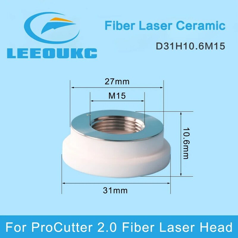 Leeoukc Laser Keramische Dia.31mm M11 Draad Ref. Kt Xb P0595-94097 Gebruikt Voor Procutter 2.0 Laser Snijkop