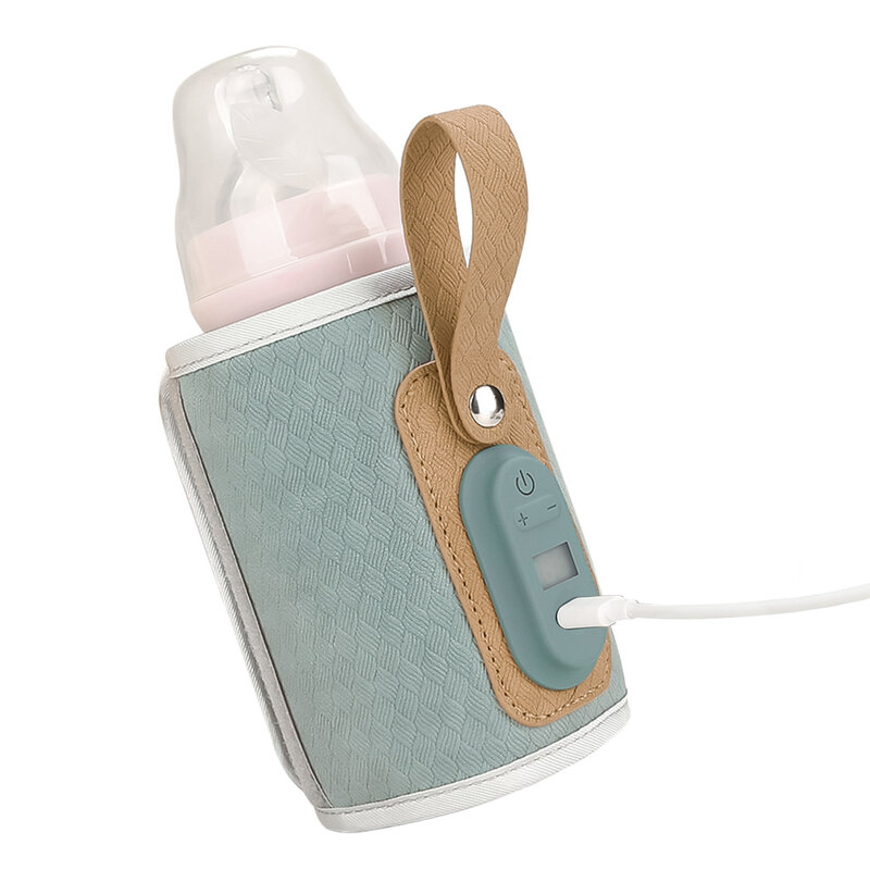 Heated baby bottle cooler bag USB travel milk food heating thermostat portable baby bottle warmer bottle bag