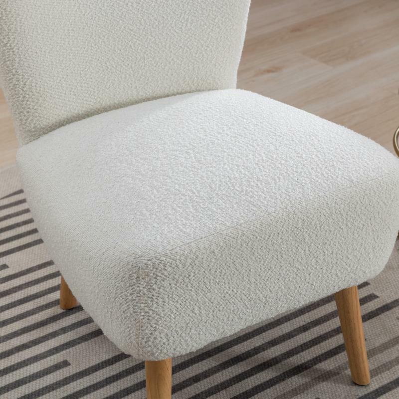 22.50 tapicerowane krzesło z akcentem bez rękawa nowoczesne krzesło z klapkami, przytulny fotel z zakrzywionym oparciem