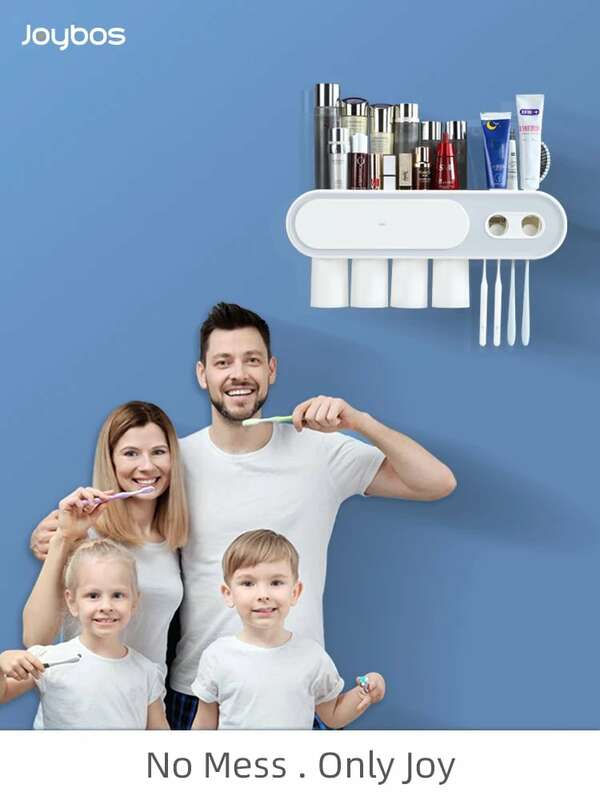 حامل فرشاة الأسنان الكهربائية للحمام ، عصارة معجون الأسنان الأوتوماتيكية مع مغناطيسي ، جهاز منظم الحمام لفرشاة الأسنان