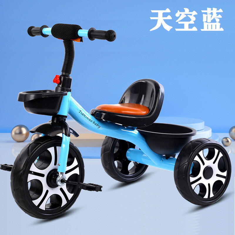 2022 nowy odkryty dziecięcy trójkołowy rower rowerek dziecięcy na trzech kółkach wózek anty-rollover pedał z drżenie pedał trójkołowy zabawka do ujeżdżania