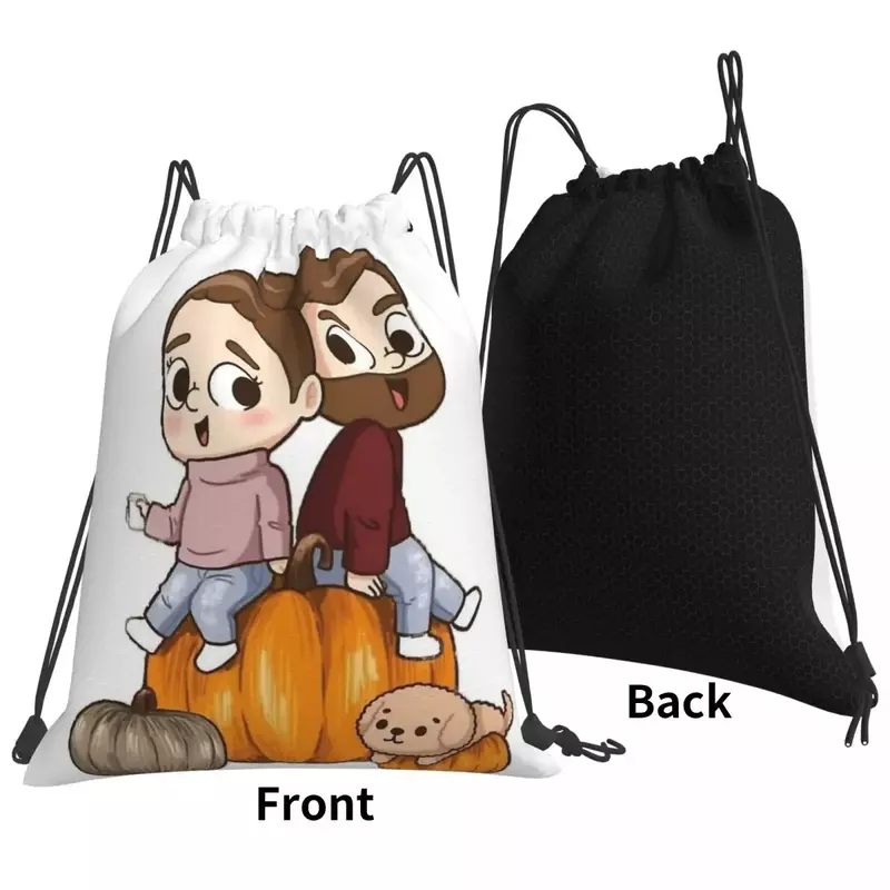 Pibubear Backpacks Multi-function Portable Drawstring Bags Drawstring Bundle Pocket Sports Bag Book Bags For Man Woman Students
