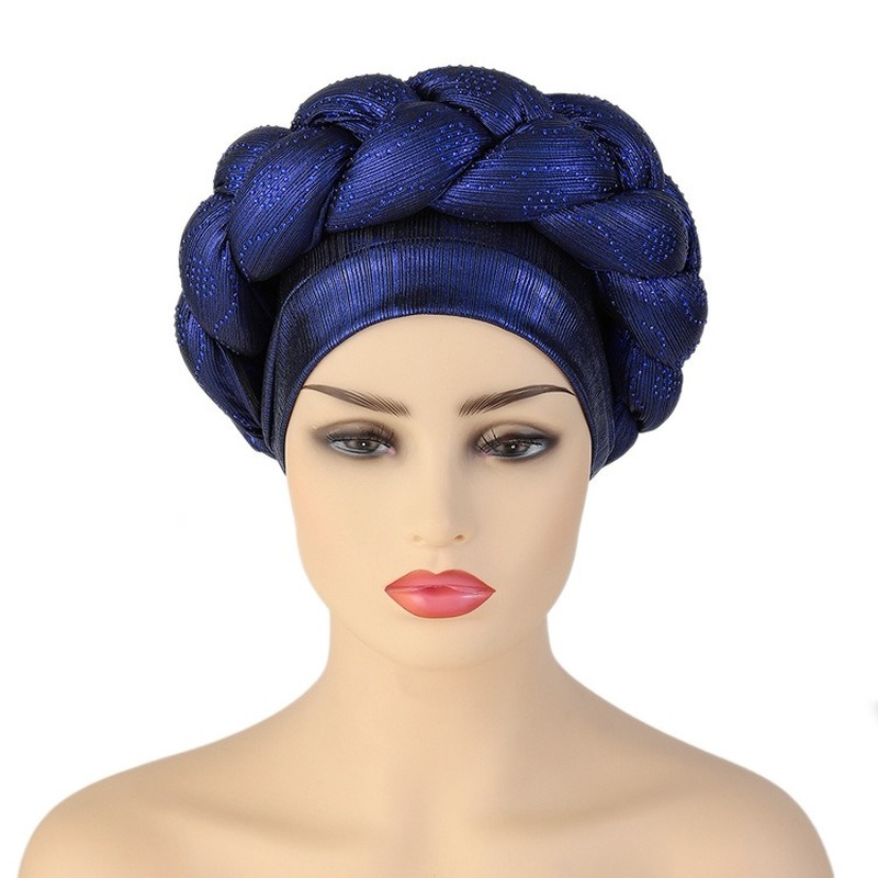 African Headwrap Hats for Women Pre-Tied Africain Arab Wrap Muslim Scarf Hijabs Bonnets Turban Knot Africaine Turbante Auto Gele