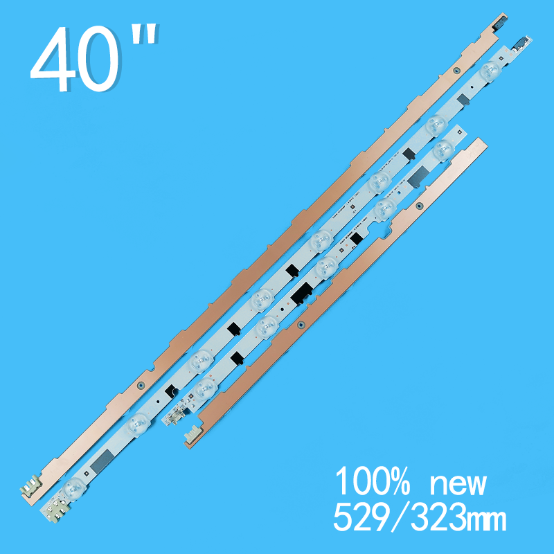 (New Kit)14 PCS LED strip for Sam-sung UE40F6400AK D2GE-400SCA-R3 D2GE-400SCB-R3 2013SVS40F L8 R5 BN96-25305A 25304 25520A 2552A