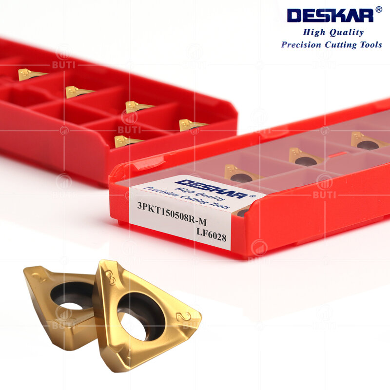Deskar-超硬旋削工具,100% オリジナル,3pkt100408r-m 3pkt150508r-m lf6028,鋼部品