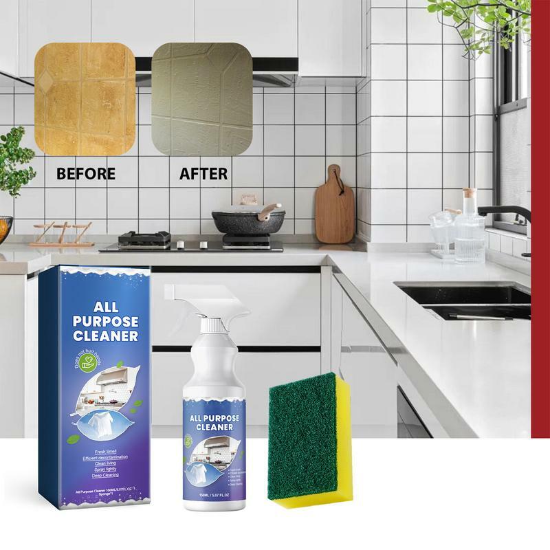 Spray de limpeza doméstica de cozinha, grelhas de óleo pesado, fornos de espuma, ferramentas de lavagem, polivalente, 150ml