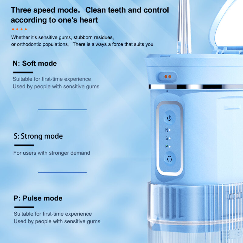 ポータブル口腔洗浄器、視覚および口腔洗浄器