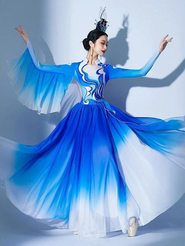 Classical Dance Chang'an Fantasy Night Dance Costume Elephant Landscape Moon Performance Costume Large Stage Modern Dance Group