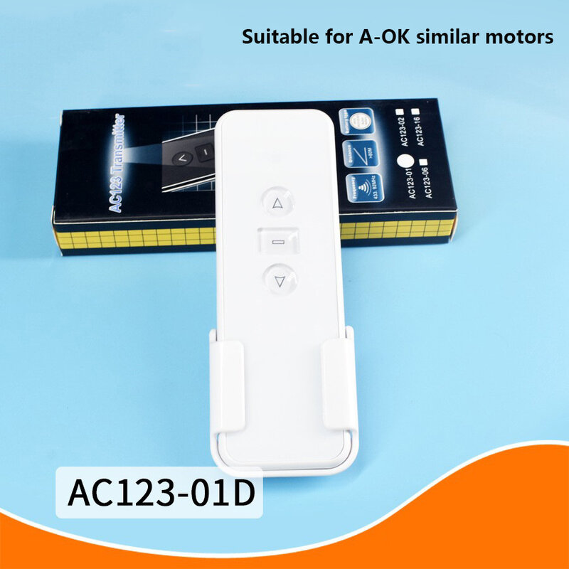 A-OK Elektrisch Gordijnaccessoire AC123-01 Enkelvoudige Frequentie Enkelkanaals Draadloze Zender Afstandsbediening