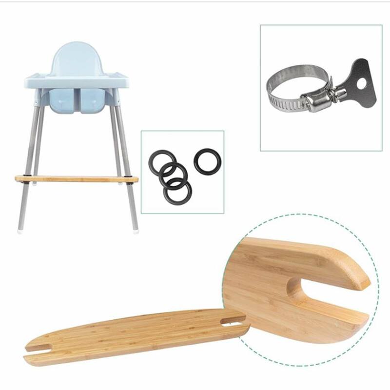 High Chair Footrest Baby Highchairs Pedal High Chair Footrest Natural Bamboo Footrest Compatible With High Chairs Smoothed Edges