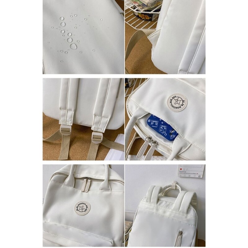 Bonito náilon mochila escolar portátil mochilas de viagem japonês bookbag casual para menina menino juventude