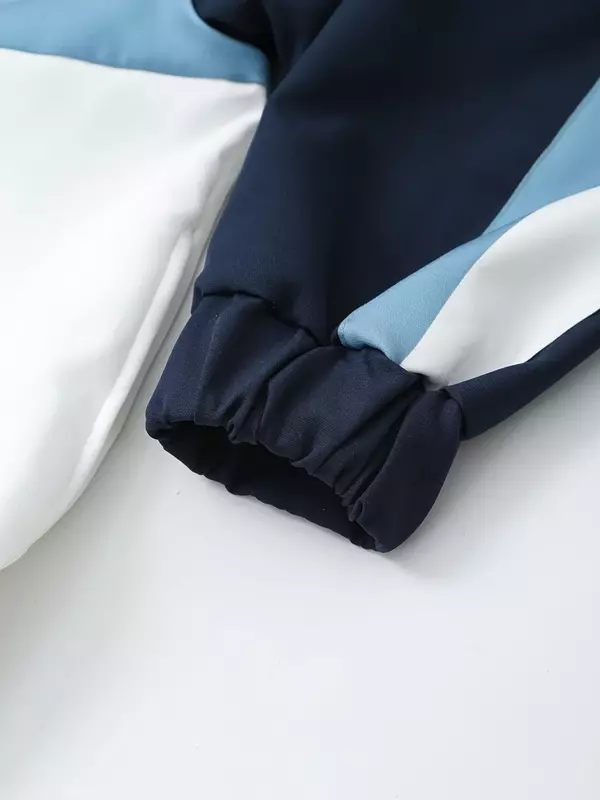 Damen neue modische Seitenst reifen dekorative fliegende Jacke Mantel Retro lang ärmel igen Reiß verschluss Damen mantel einzigartiges Top