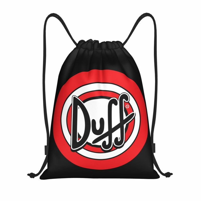 Benutzer definierte Duff Bier Kordel zug Rucksack Taschen Frauen Männer leichte Sport Sport Sackpack Säcke für Yoga