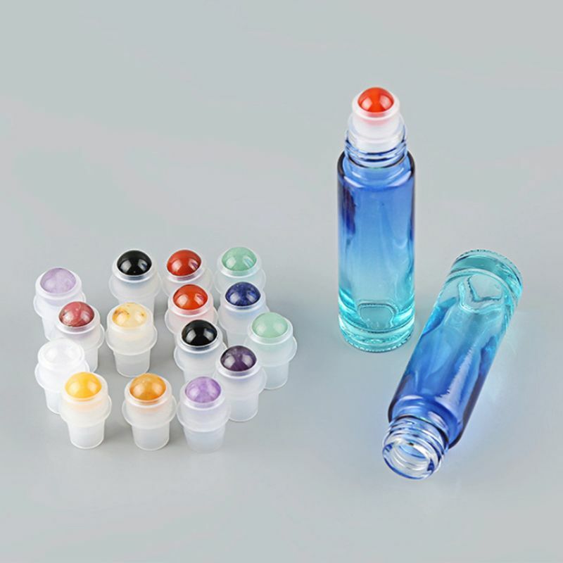 Bola Rol Batu Permata Alami Untuk Botol Roll On Minyak Esensial TEBAL Sub-botol Alat Kecantikan dan Perawatan Kulit