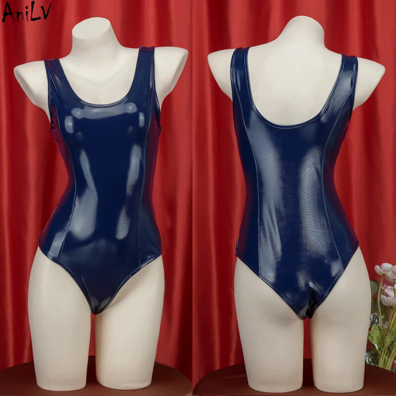 AniLV-body ajustado para niña, traje de baño, disfraces de Cosplay, estudiante