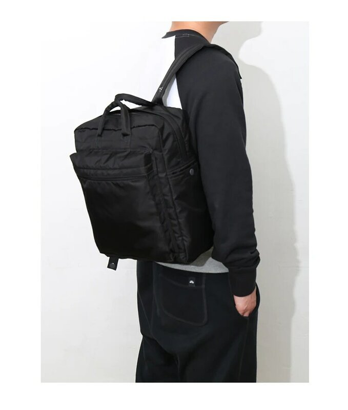 Mochila de estilo japonés para hombre, bolso escolar de tela de nailon, bolsos de hombro informales para hombre, mochila para ordenador de gran capacidad