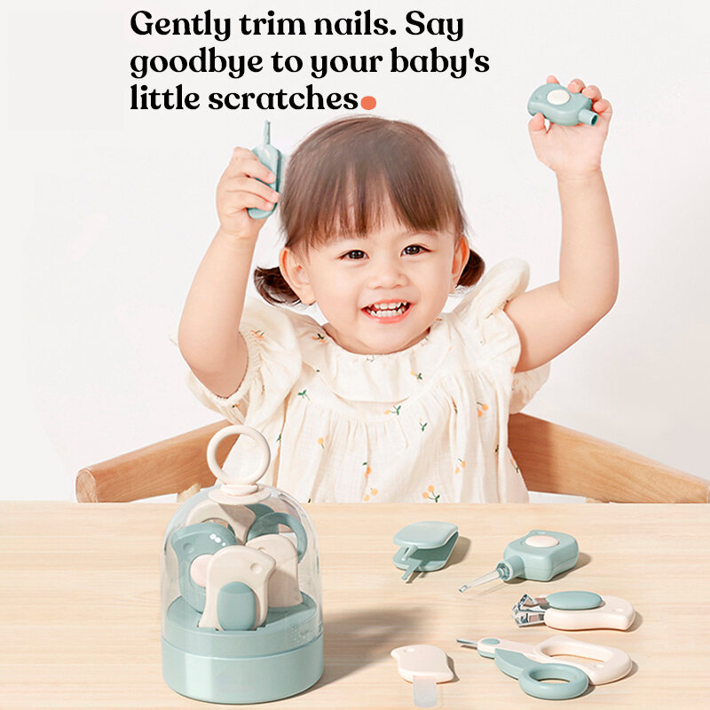 Prodotti per bambini Kit per la cura delle unghie per bambini Set di tagliaunghie per neonati per bambini