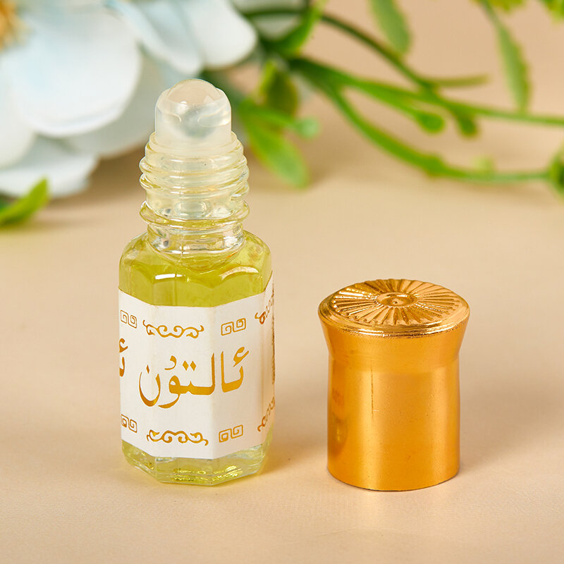 3ML Saudi Essential Oil Mini Perfume Alcohol-free Floral Notes Lasting Fragrance Men Women Flower Flavor Body Deodorization