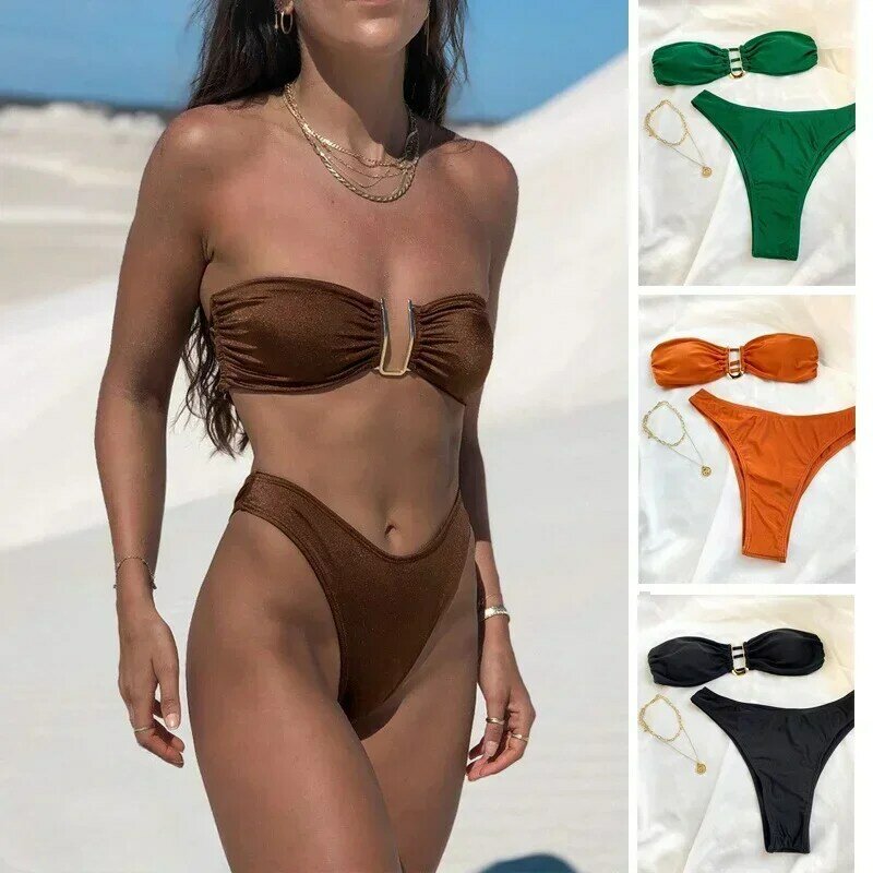 2024 Sexy U-shaped Swimsuit for Europe & US Women, Highlighting Bikini Figures