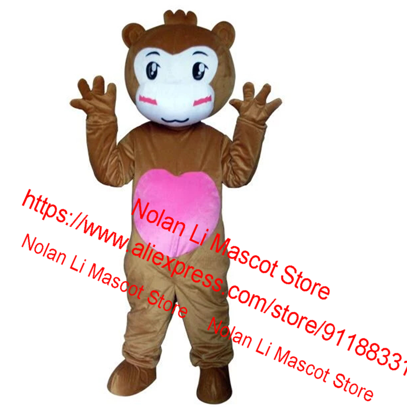 New Monkey Mascot Costume Movie Props Role Play Cartoon Set Advertising Game Adult Size Holiday Christmas Gift Party 862