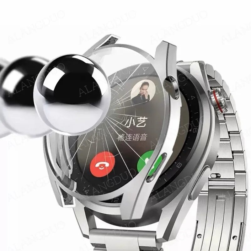 Huawei Watchの保護ケース,完全なスクリーンプロテクター,メッキカバー,g3 pro,43mm, 46mm