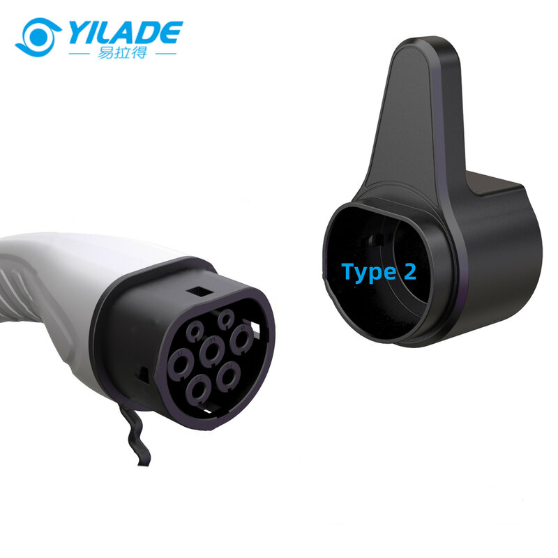 YILADE EV Charger Cable Holder for SAEj1772 Type 1 /Type 2 / Tesla /GBT Wall-Mount Electric Car Charger Connector Nozzle Holster