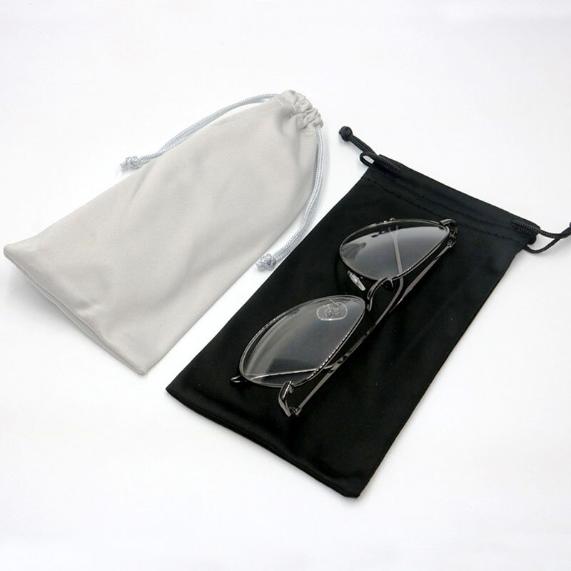 Drawstring Glasses Bag Cloth Set Sunglasses Phone Makeup Brush Storage Dust Cover Travel Portable Eyewear Packing Bag Wholesale