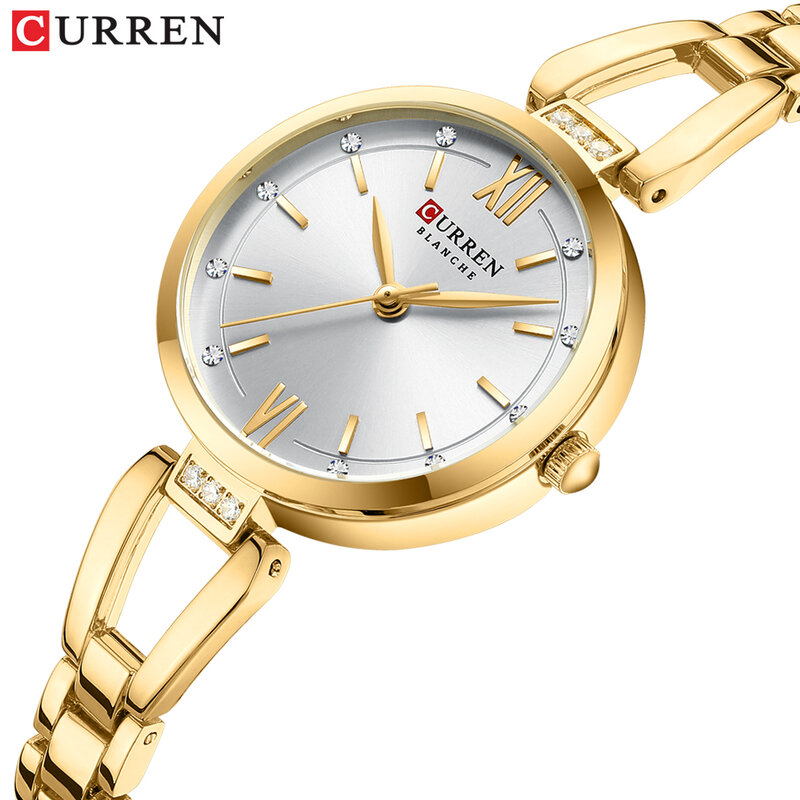 CURREN Luxury Watch For Woman High Quality Diamond Ladies Quartz Watch Waterproof Stainless Steel Women Watches reloj+box