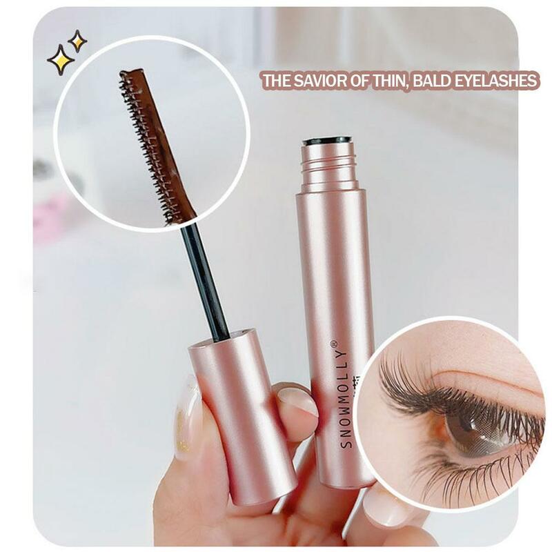 Silk Fiber Matte Mascara Makeup Ultra-Fine Brush Lengthens Fast Comestic Mascara Black Curling Brown Dry Waterproof Eyelash F9L5