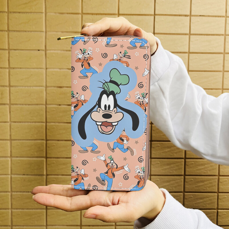 Disney Pluto Gufi W5999 tas Anime dompet ritsleting kartun tas koin kasual dompet penyimpanan kartu hadiah tas tangan