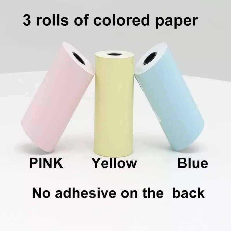 3 rolls 57x30mm thermal Label Sticker Receipt Paper for 58mm A6 perpage printers Soft Silicone Protection Case