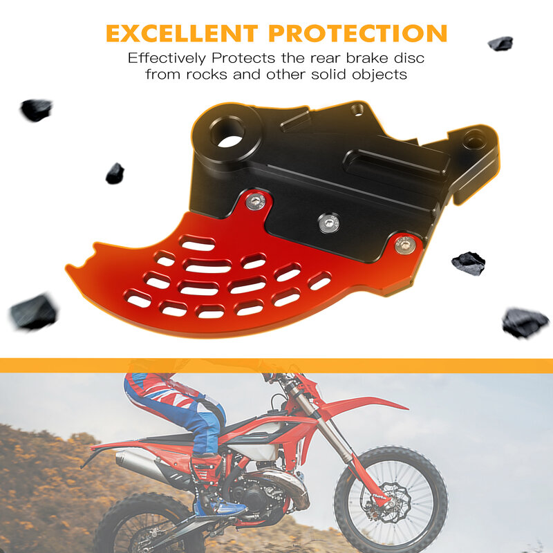 Protetor de proteção de disco de freio traseiro, Beta Xtrainer 300, 2015-2023, RR 300, 125, 200, 250, Enduro Racing, 2018-2022, 350RR 4T 2015-2023