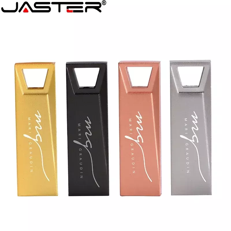JASTER-Clé USB avec logo personnalisé gratuit, clé USB avec boîte en papier, cadeau créatif, assemblage de trous ézoïdaux, stylo supérieur, 128 Go, 64 Go, 32 Go
